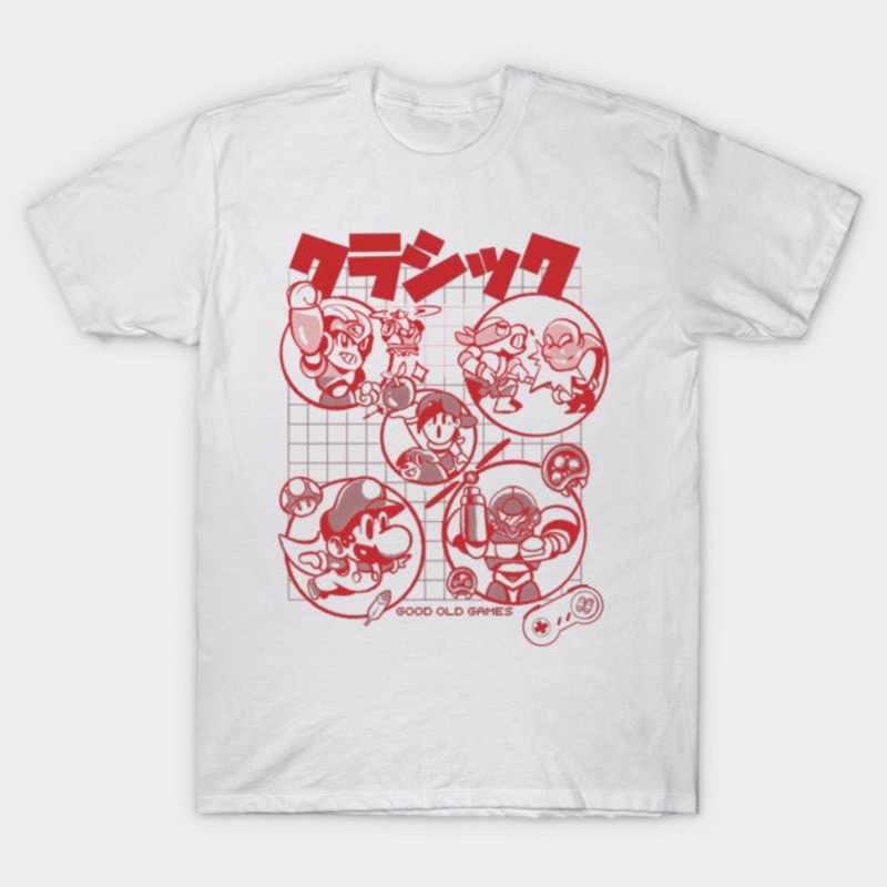 T-Shirt: Classic Games - White Small