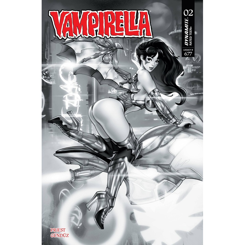 VAMPIRELLA (2025) #2 CVR ZA FOC 1:7 INCV CHATZOUDIS B&W