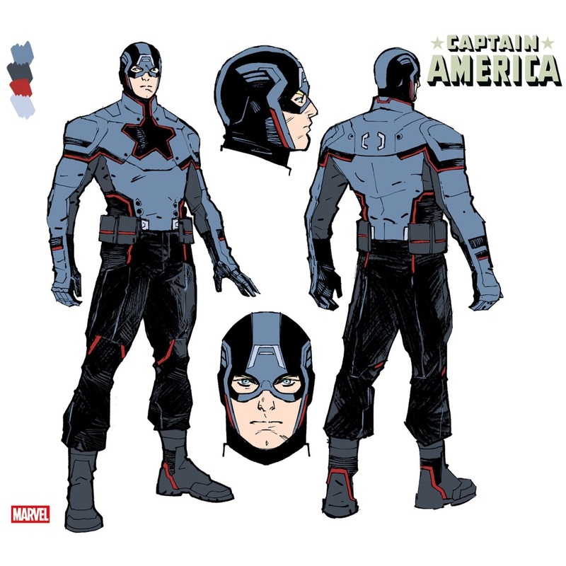 Captain America #2 Valerio Schiti Design 1:10 Ratio Variant
