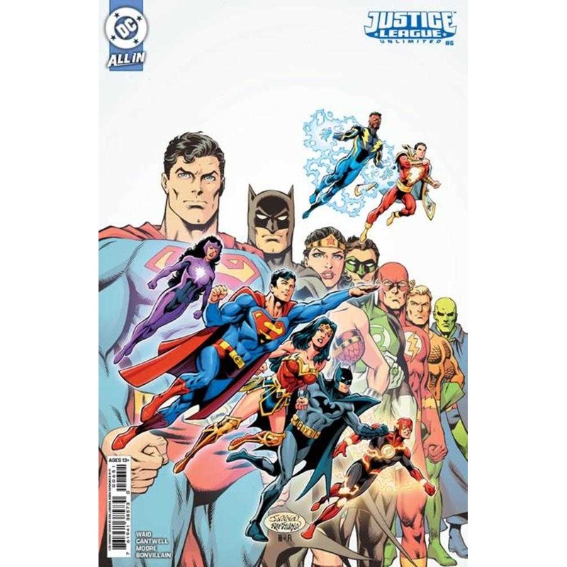 Justice League Unlimited #6 Cover E Dan Jurgens Card Stock 1:25 Ratio Variant (We Are Yesterday)