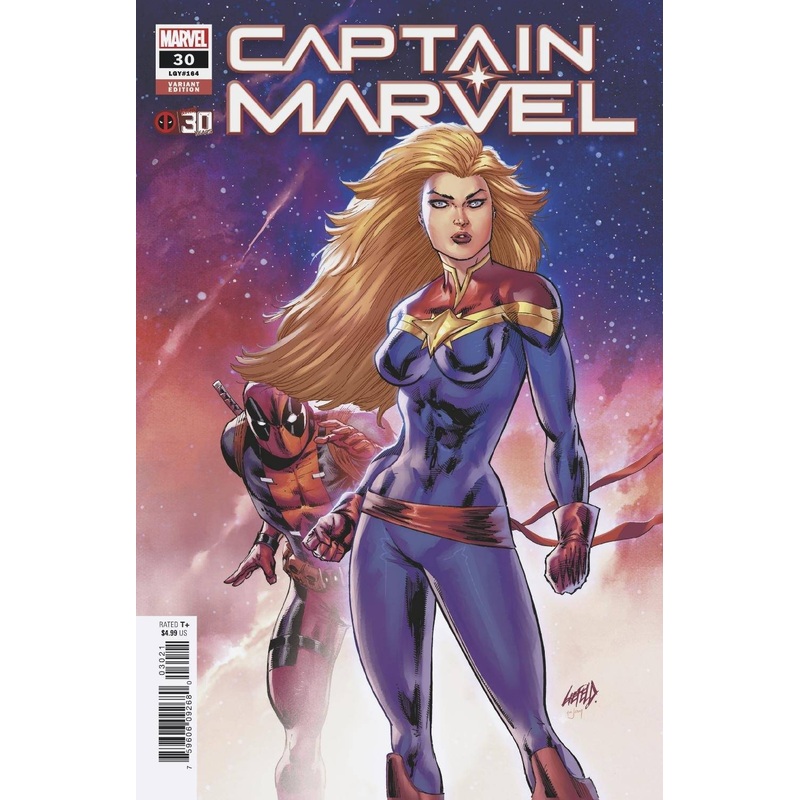 CAPTAIN MARVEL (2019) #30 LIEFELD DEADPOOL 30TH VAR