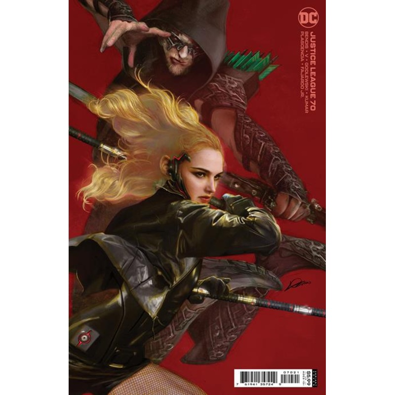 JUSTICE LEAGUE #70 CVR B ALEXANDER LOZANO CARD STOCK VAR