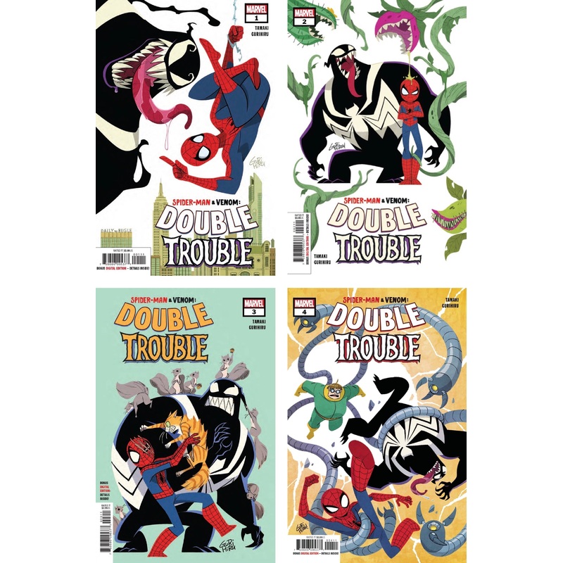SPIDER-MAN & VENOM DOUBLE TROUBLE #1-4 Bundle Regular cover