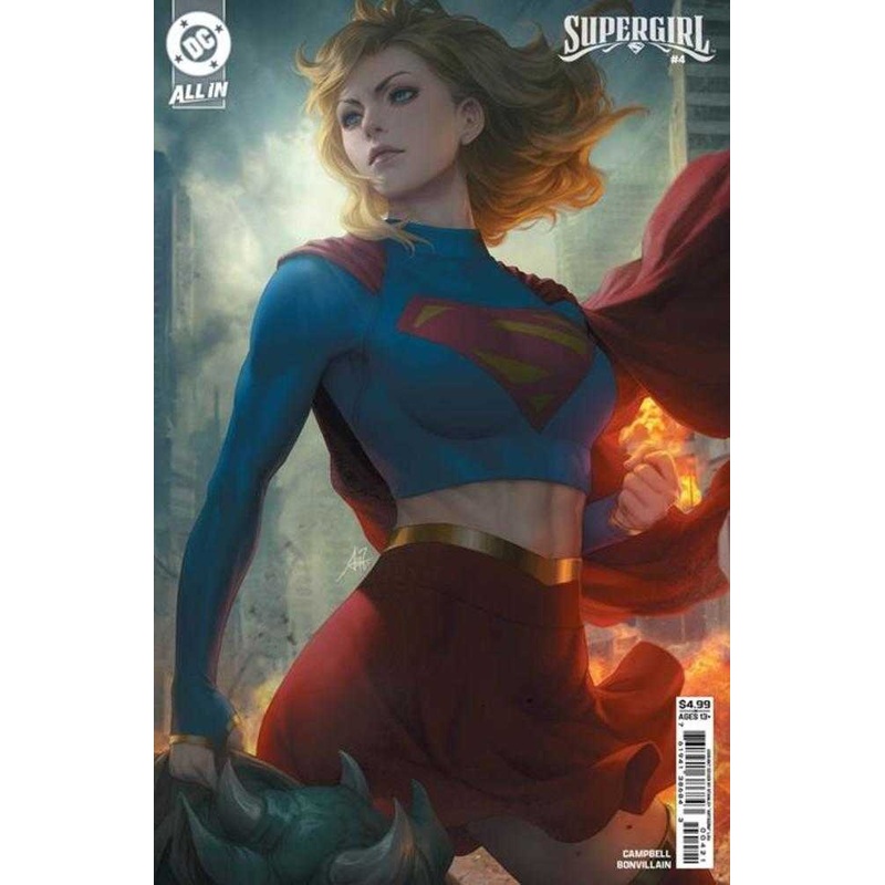Supergirl #4 Cover B Stanley Artgerm Lau Card Stock Variant