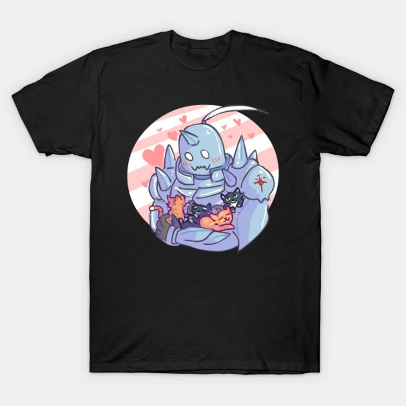 T-Shirt: Alphonse and Kittens - Black Small