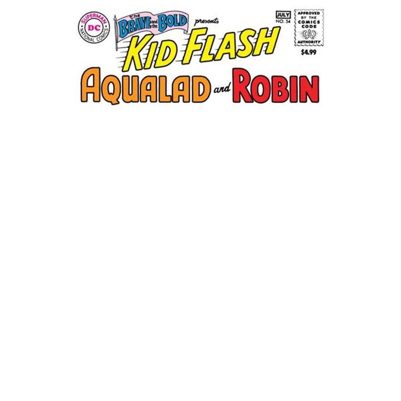 Brave And The Bold #54 Facsimile Edition Cover B Blank Card Stock Variant