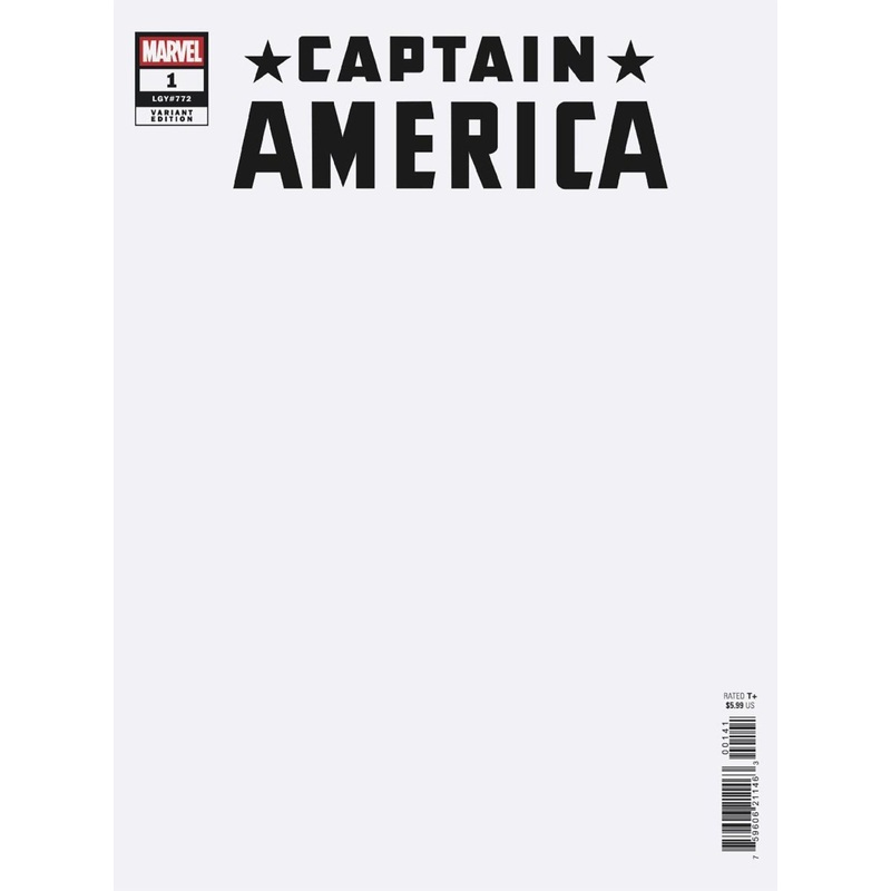 Captain America #1 Blank Cover Variant
