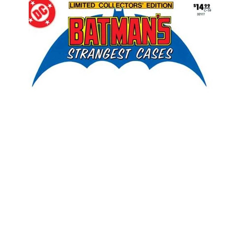 Limited Collectors Edition #59 Batmans Strangest Cases Facsimile Edition Cover C Blank Variant