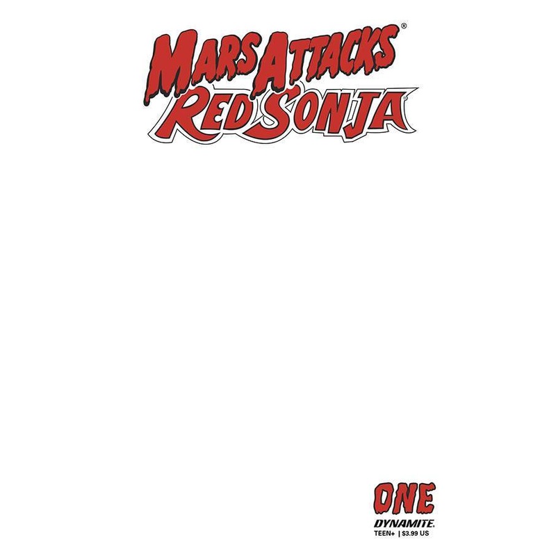 MARS ATTACKS RED SONJA #1 BLANK AUTHENTIX ED