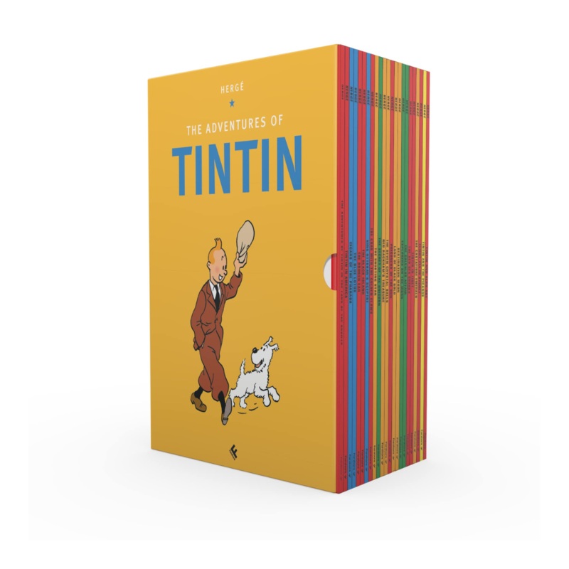 Tintin Box Set of 23 Books By Herg (Paperback)