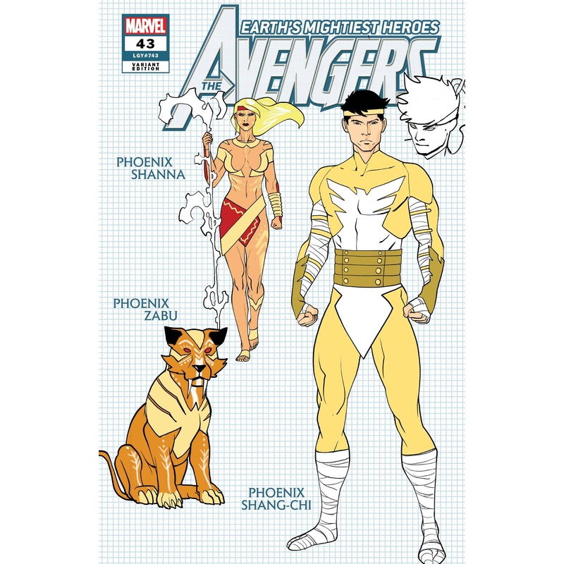 AVENGERS (2018) #43 GARRON DESIGN VAR 1:10 INCV