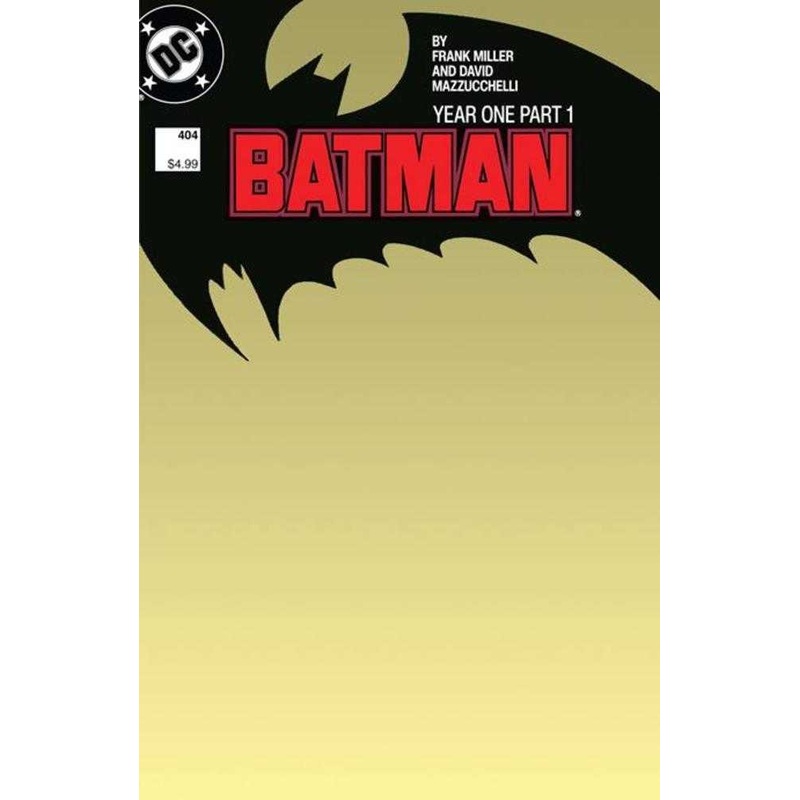 Batman #404 Facsimile Edition Cover B Blank Card Stock Variant