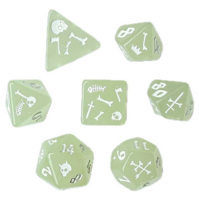 Black Oak Workshop Dice: Gelatinous Cube - Glow-in-theDark (7)