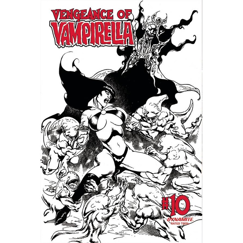 VENGEANCE OF VAMPIRELLA #10 1:11 CASTRO B&W FOC INCV