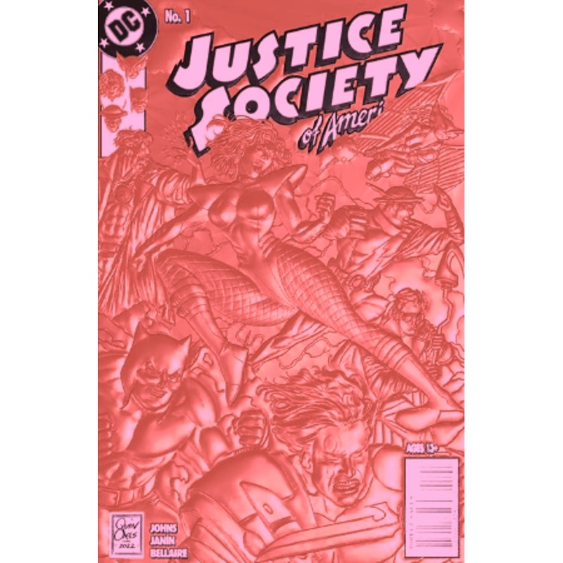 JUSTICE SOCIETY OF AMERICA #1 CVR C JOE QUINONES 90S COVER MONTH FOIL MULTI-LEVEL EMBOSSED CARD STOCK VAR