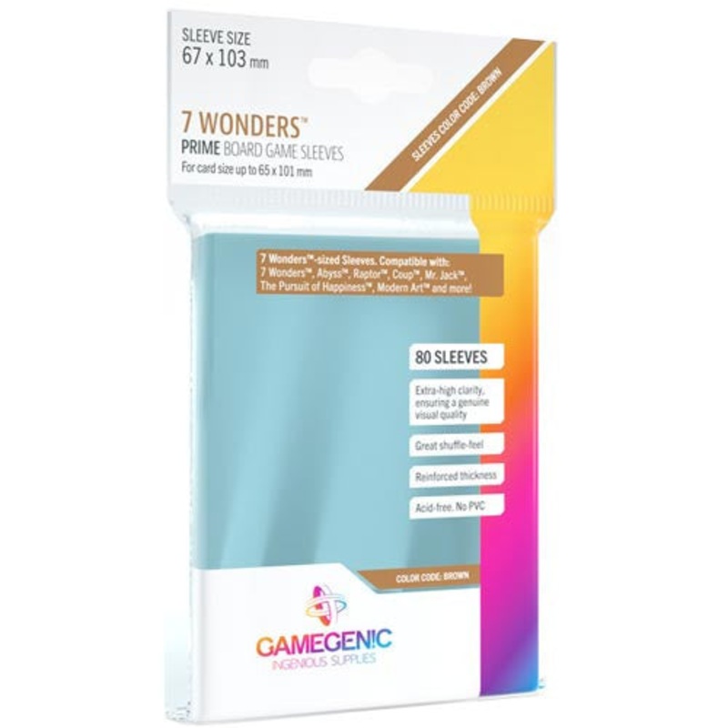Board Game Sleeves: PRIME - 7 Wonders
