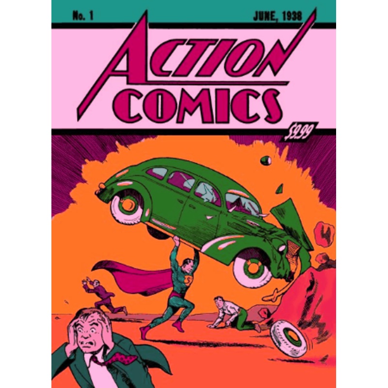 ACTION COMICS (1938) #1 FOIL GOLDEN AGE SIZED FACSIMILE EDITION CVR C JOE SHUSTER SUPERMAN DAY 2025 VAR