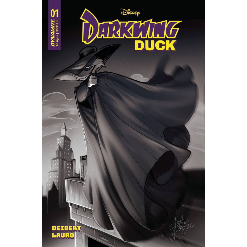DARKWING DUCK #1 CVR ZG 1:10 FOC INCV ANDOLFO B&W