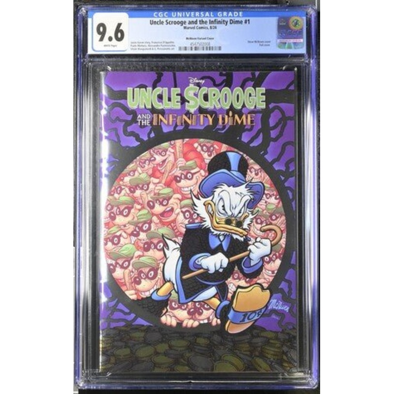 Uncle Scrooge and the Infinity Dime #1 McNiven Variant Foil Cover CGC 9.6