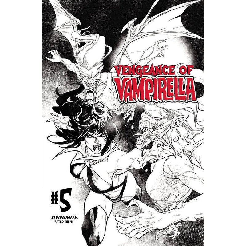 VENGEANCE OF VAMPIRELLA #5 1:15 SEGOVIA B&W FOC INCV