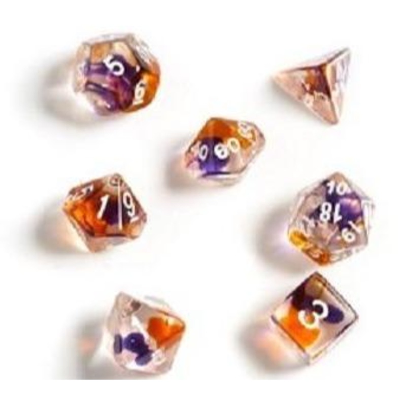 Sirius Dice: Purple, Orange, Clear (7)