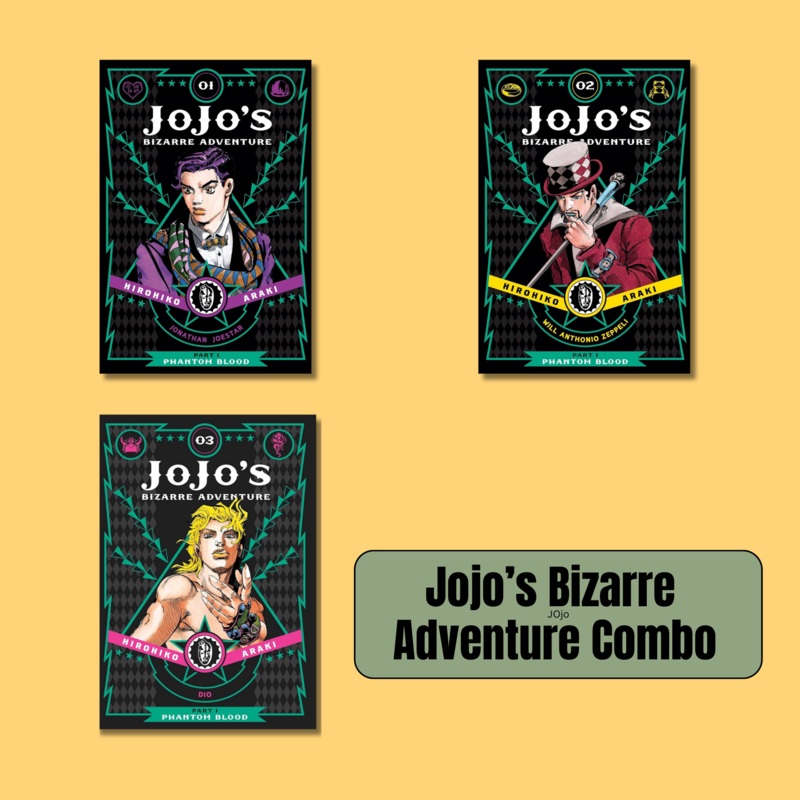 [Combo] JoJos Bizarre Adventure: Part 1 Phantom Blood 3 Books By Hirohiko Araki (Paperback)