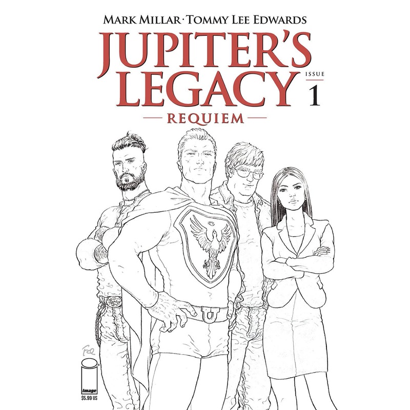 JUPITERS LEGACY REQUIEM #1 (OF 5) CVR C QUITELY B&W (MR)