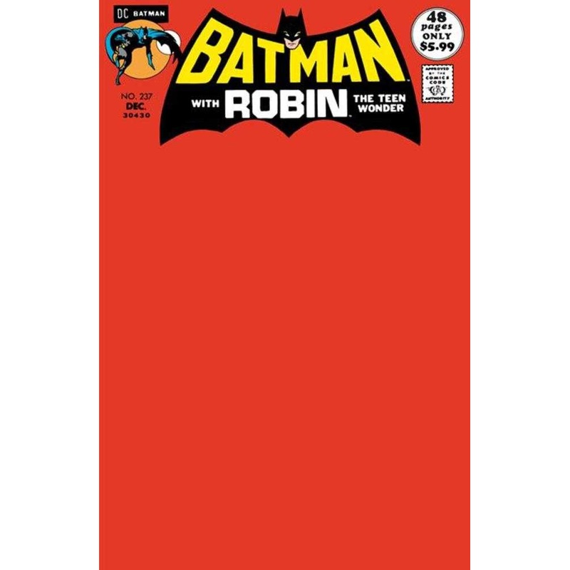 Batman #237 Facsimile Edition Cover C Blank Variant
