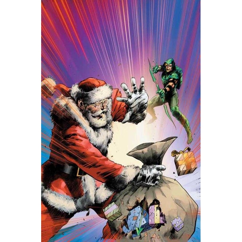 Green Arrow #7 (Of 12) Cover C Trevor Hairsine Santa Card Stock Variant