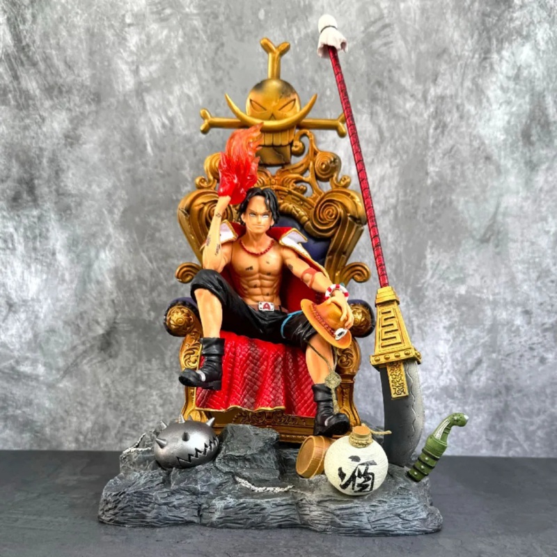 One Piece: Portgas D. Ace Commanders Throne Action Figure