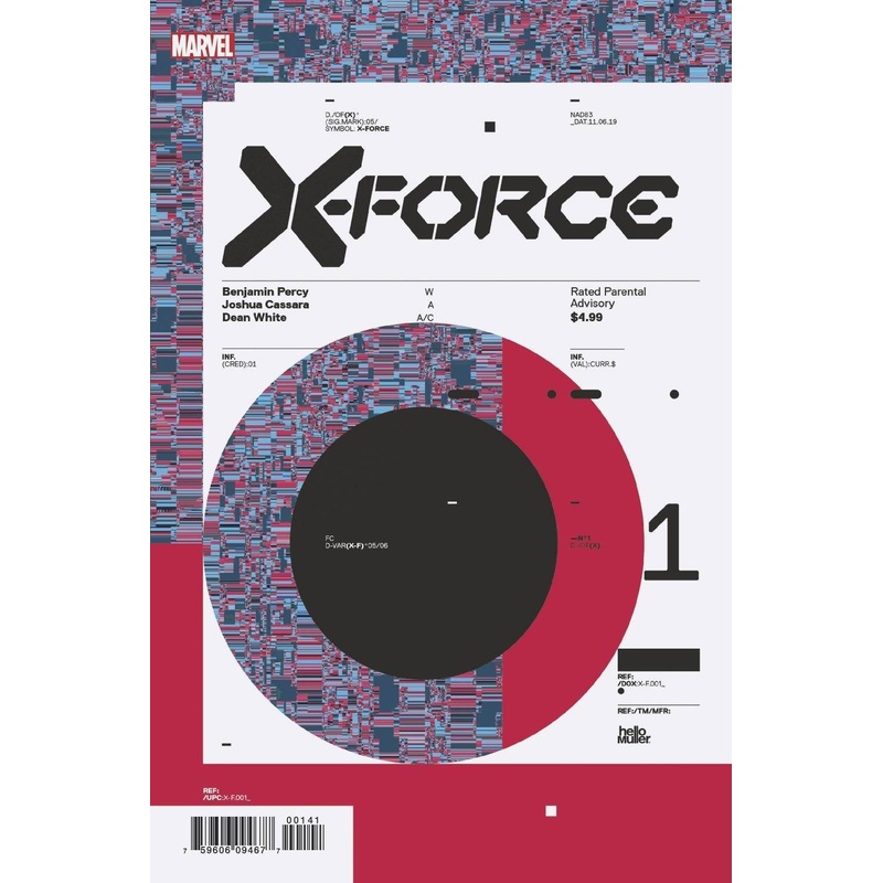 X-FORCE (2020) #1 1:10 MULLER DESIGN INCV DX