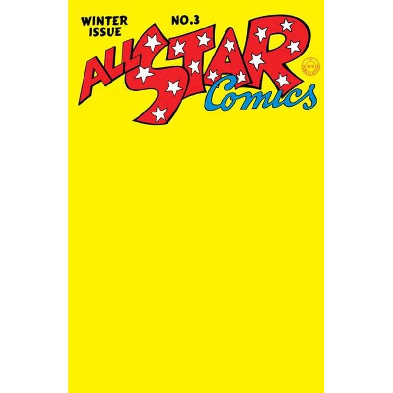 All-Star Comics #3 Facsimile Edition Cover C Blank Card Stock Variant