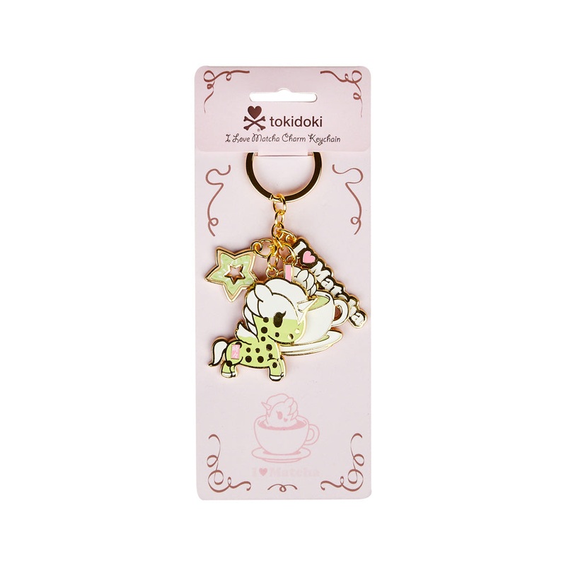 I Love Matcha Charm Keychain