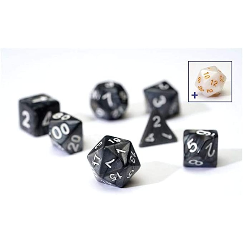 Sirius Dice: Pearl Charcoal Grey (7)