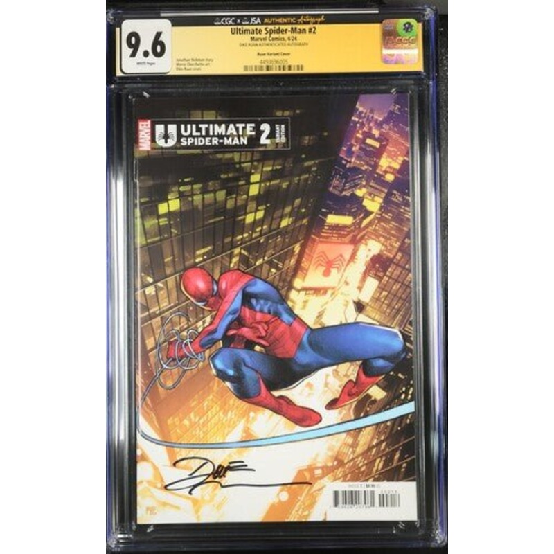 Ultimate Spider-Man #2 1:25 Ratio signed by Dike Ruan Variant CGC 9.6