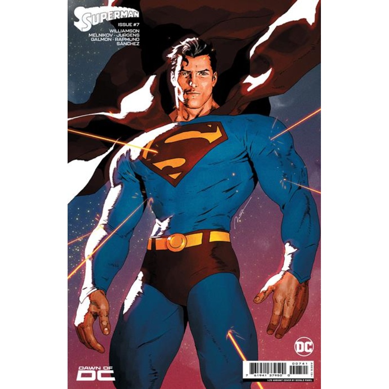 SUPERMAN #7 CVR H INC 1:25 GERALD PAREL CARD STOCK VAR (#850)