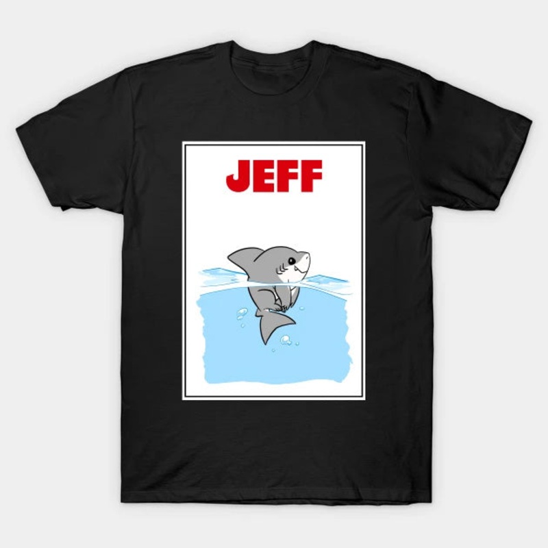 T-Shirt: Jeff Jaws - Black Small