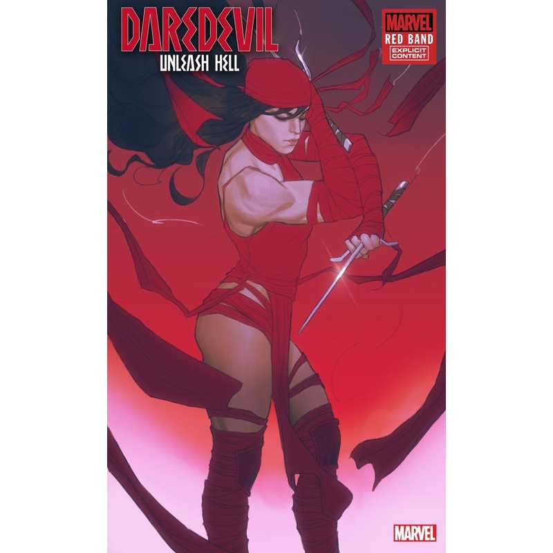 Daredevil: Unleash Hell - Red Band #1 Joshua Swaby Elektra Variant [Polybagged]