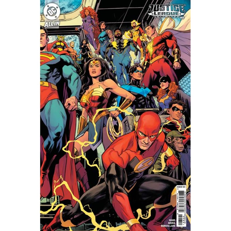 JUSTICE LEAGUE UNLIMITED #8 CVR G INC 1:25 TRAVIS MOORE CONNECTING CARD STOCK VAR (WE ARE YESTERDAY)