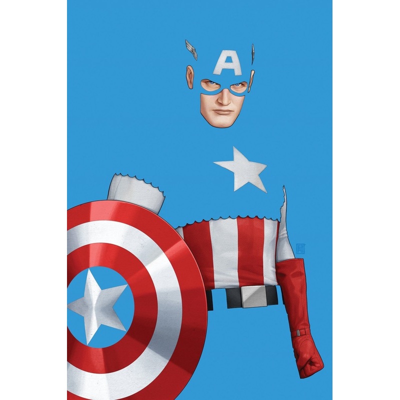 Captain America #2 John Tyler Christopher Negative Space Full Art Variant