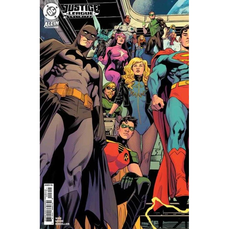 Justice League Unlimited #7 Cover G  Travis Moore Connecting Card Stock 1:25 Ratio Variant (We Are Yesterday)
