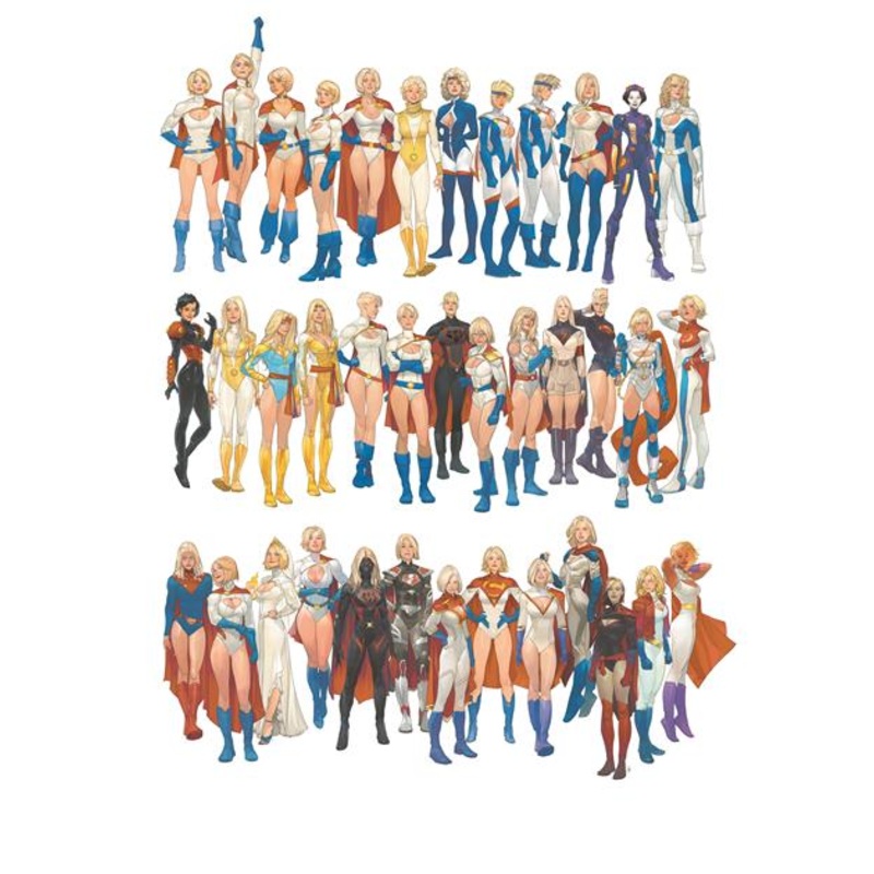 POWER GIRL #1 CVR F INC 1:25 OTTO SCHMIDT CARD STOCK VAR