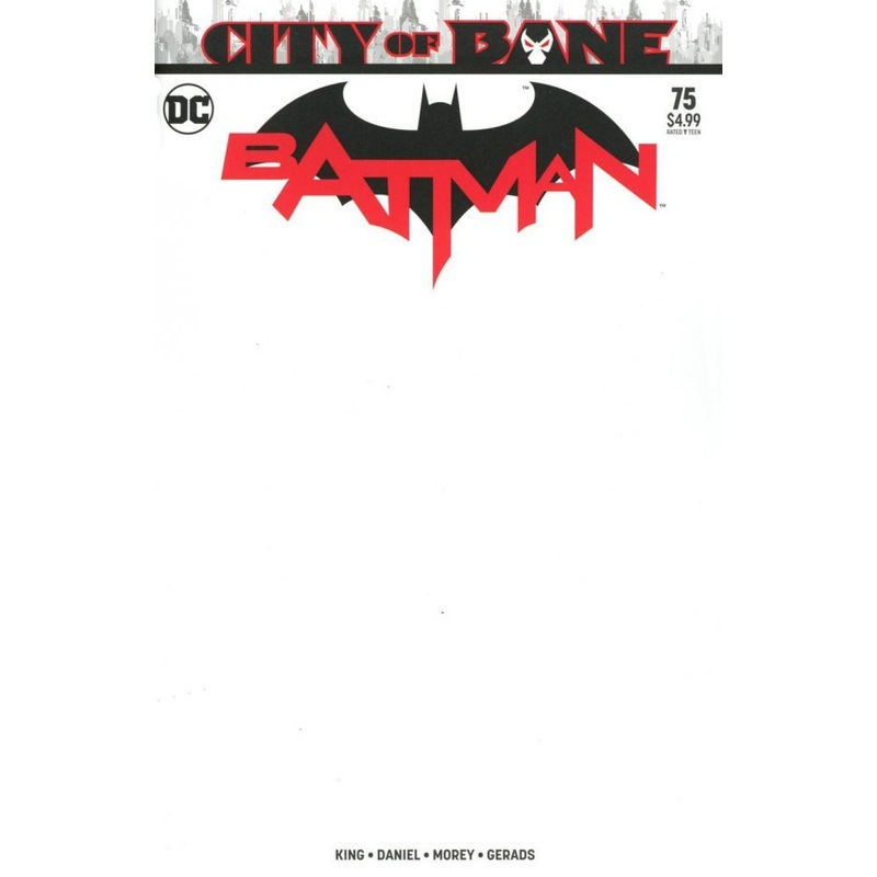 Batman #75 Blank Rare Variant *one copy per customer*