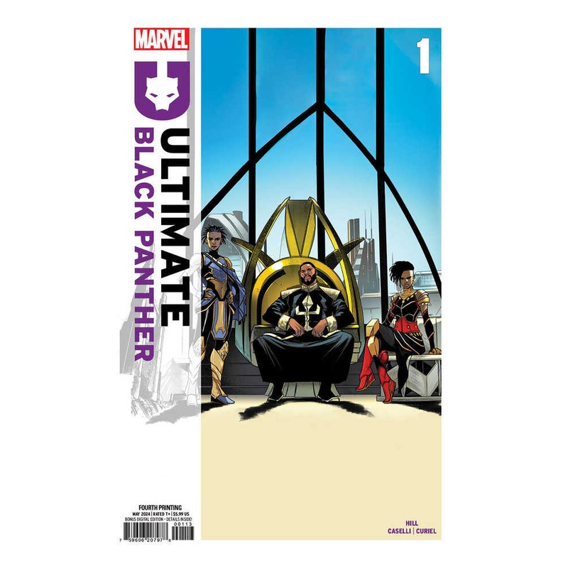 Ultimate Black Panther #1 Stefano Caselli 4TH Printing Variant