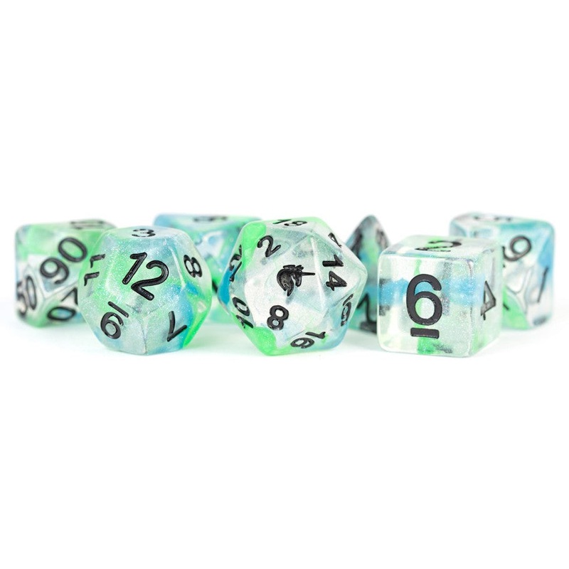 Unicorn Dice Set: Sea Kelp (7)
