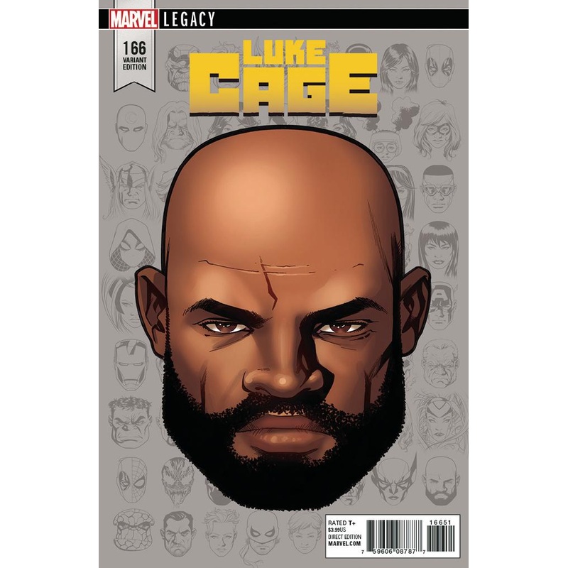 LUKE CAGE #166 1:10 MCKONE LEGACY HEADSHOT INCV LEG