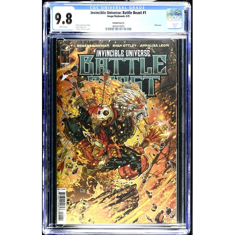 Invincible Universe: Battle Beast #1 1:100 Variant Cover CGC 9.8