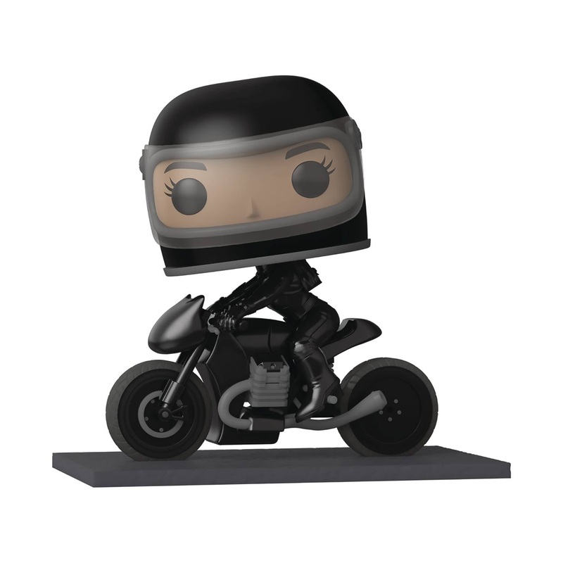 Pop Rides Deluxe Batman Selina Kyle on Motorcycle Vinyl Figure