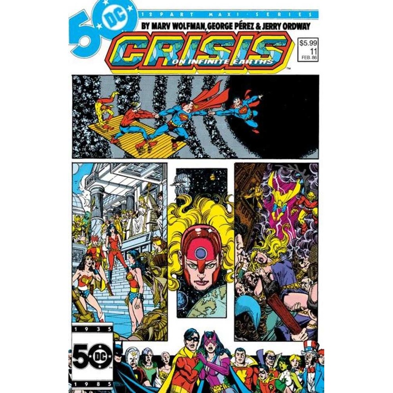 Crisis On Infinite Earths #11 Facsimile Edition Cover B George Perez Foil Variant
