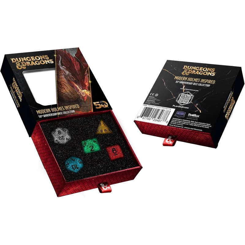 FanRoll Dice Set: D&D 50th Anniversary - Retro Holmes Inspired